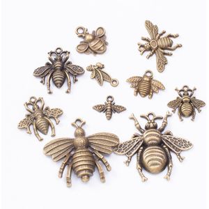50G 100G Bee Mixed Charms Hanger Honeybee Hanger Armbanden Kettingen Enkelband Diy Accessoires Voor Craft Sieraden Maken