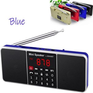 Led Draadloze Bluetooth Fm/Am Radio Stereo Speaker Tfcard Usb Disk Screen Volumeregeling Oplaadbare Luidspreker Handsfree Bellen