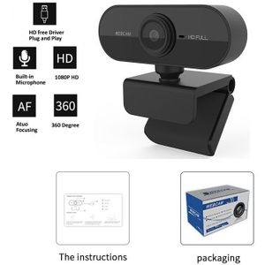 Fangtuosi Hd Mini Webcam Computer Pc Web Camera Draaibaar Met Microfoon Usb Plug Voor Pc Computer Live Video Bellen Werk