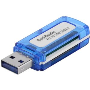 4 In 1 Kaartlezer Lector Micro Sd Usb Cardreader Lector Sd Draagbare 4 In 1 Geheugenkaartlezer Lector De micro Sd