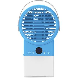 Mini Desktop Airconditioning Ventilator Ventilator Kleine Air Cooling Fan Draagbare Led Licht Water Koelventilator Hvac-systemen & onderdelen