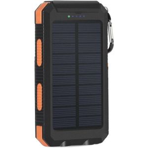 20000Mah Solar Power Bank Dual Usb Externe Waterdichte Polymeer Batterij Oplader Outdoor Reizen Camping Wandelen Powerbank