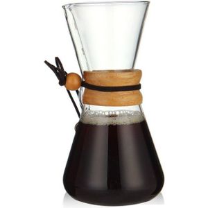 Ecocoffee 400/500/800 Ml Hittebestendige Glazen Koffie Waterkoker Resuable Metalen Filter Percolator Turkse Potten Barista Maker