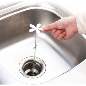 Riool Hair Cleaner Kleine Bloem Ketting Aanrecht Pijpleiding Schoonmaken Haak Artikel Badkamer Anti-Blocking Drainage Faciliteit