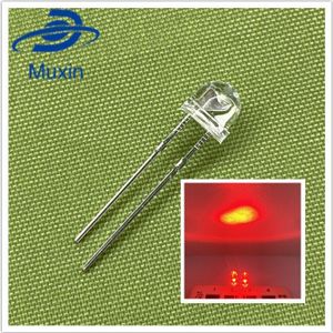 100Pcs 5Mm Diode Strohoed Wit Rood Groen Blauw Geel Paars Smd Smt Led Clear Super Heldere Brede hoek Lamp 20000mcd Lamp