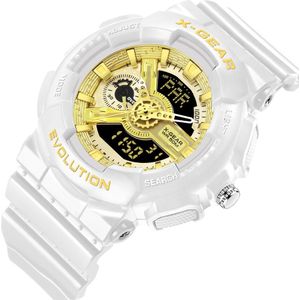 Vrouwen Sport Horloge paar multifunctionele waterdichte Luxe Lederen Horloge Klok X-GEAR Relogio Feminino