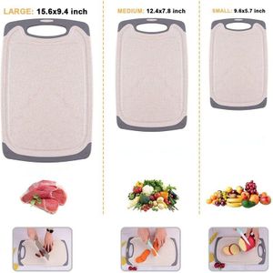 Tarwe Stro Dikker Plastic Fruit Keuken Snijplanken Keuken Anti Bacteriële Cut Groente Vlees Snijplank Hakblok Tool