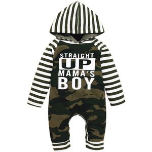 Pasgeboren Baby Jongen Meisje Rompertjes Camo Gestreepte Gedrukt Lange Mouwen Katoenen Romper Baby Baby Lange Jumpsuit Speelpakje Outfits Kleding