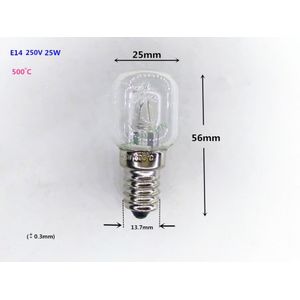 Professionele Oven Lamp E14 220V ~ 250V Geschikt Voor Hoge Temperatuur Lampen E14 Hoge Temperatuur Verlichting Lamp E14 stoomboot Lamp