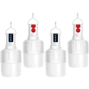 4Pack Oplaadbare Camping Lantaarn Led Waterdichte Camping Verlichting Voor Camping Emergency Hilking Reizen