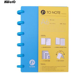 Draagbare A6 Hardcover Losse Blad Journal Notebook Hervulbare Schrijven Papier Paddestoel Gaten 6 Ringband Perfect voor Reizen