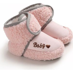 Stijl Baby Winter Wram Baby Laarzen Peuter Meisjes Schoenen Plus Fluwelen Warme Schoenen Faux Bont Laarzen Meisjes Slippers