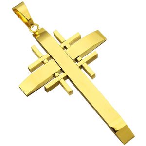 Ketting Mannen Rvs Christelijke Hangers Mode Ketting Cross Sieraden Voor Hals Voor Mannelijke Accessoires