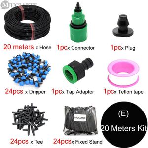 MUCIAKIE 5-50M Blauw Verstelbare Druppelirrigatie Nozzle Sproeisysteem Systeem Stoppen om Grote Water Tuin Patio Micro kits