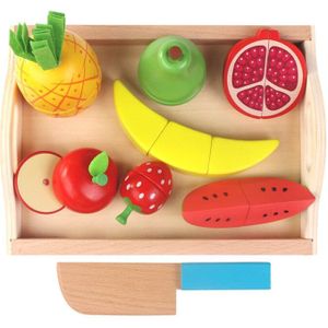 Houten Simulatie Keuken Speelgoed Magnetische Cut Fruit Groenten Dessert Speelhuis Pretend Educatief Speelgoed Cadeau Voor Meisjes Jongens