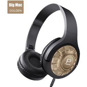 Big Mac Serie Bedrade Headset Krachtige Stereo 40Mm Grote Moving Coil Hoge Flexibiliteit Head Beam Met Microfoon Voor Mobiele Telefoons pc Tablet