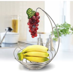 Mooie 2 In 1 Banaan Hanger Fruitschaal Ijzeren Houder Opslag Mand Stand Haak Keuken Opslag FP8 AU06