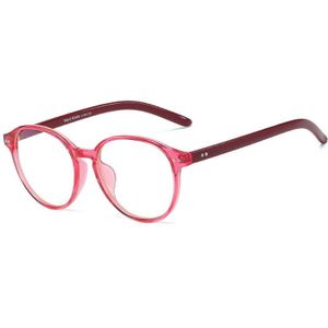 Vintage Transparant Clear Brilmontuur Vrouwen TR90 Ronde Brillen Mannen Optische Bijziendheid Prescription Brilmonturen Red Eyewear