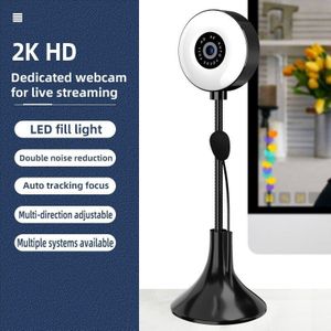 Webcam Licht 4Kwebcam, 2Kautofocus Web Camera Pc Hd 1080Pwith Microfoon Usb Plug Hdwebcam Voor Computer Mac Laptop