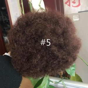 Bladerdeeg Afro Krullend Chignon Pruik Trekkoord Paardenstaart Korte Afro Kinky Pony Tail Clip In Op Afrikaanse Synthetisch Haar Broodje Haar stukken