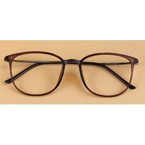 Mannen Vintage Ultralichte Geek Carbon Staal Glazen Frame Vrouwen Super Big Nerd Frame Decoratieve Bijziendheid Brillen frame