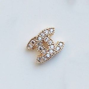 10Pcs Gold Wilg Badge Crystal Zircon Nail Art Strass Metalen Manicure Nail Accessoires Diy Nail Decoratie Nagels Charms