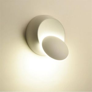 AC 85-265 V LED Wandlamp 360 graden Rotatie Verstelbare Bed Licht Creatieve Wandlamp Moderne Gangpad Gang ronde Lamp