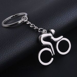 Zilver Metalen Fiets Fietsen Rijden Sleutelhanger Sleutelhanger Keyfob Sleutelhanger Ring