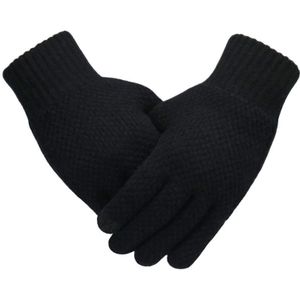 Winter Mannen Gebreide Handschoenen Touchscreen Mannelijke Mitten Dikker Warme Wol Kasjmier Solid Mannen Business Handschoenen Herfst