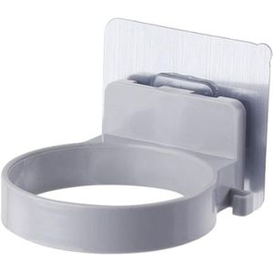 Muur Gemonteerde Föhn Houder Abs Badkamer Plank Opslag Föhn Houder Rack Organizer Voor Haardroger Dia. 8.9Cm