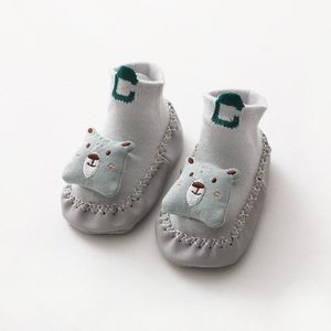 Cartoon Baby Sokken Anti Slip Lente Zomer Kids Baby Korte Sokken Zachte Ademende Baby Meisje Jongen Vloer Sokken Met Rubberen zolen