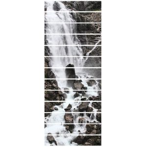 13 Stuks/set Creatieve Diy 3D Stairway Stickers Waterval Patroon Voor Huis Trappen Decoratie Grote Trap Muur Sticker