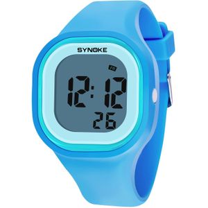 Synoke Kinderen Kids Horloges Silicone Candy Kleur Horloge Student Horloge Jongens Meisjes Mode Cartoon Digitale Horloge