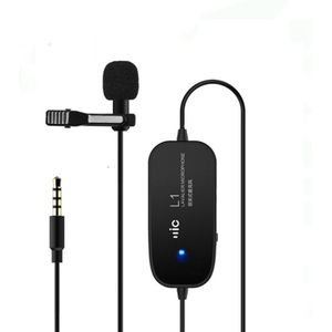 Lavalier Microfoon Clip Revers Microfoon Voor Iphone Smartphones Nikon Canon Camera Camcorder 3.5Mm Jack Vedio Opname