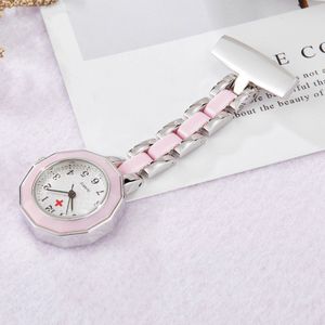 Verpleegkundigen Horloge Vrouwen Rose Goud Zilver Pin Clip-On Zakhorloge Opknoping Broche Dames Tabela enfermeira