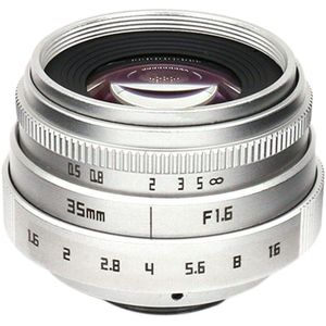 35Mm F1.6 C Mount Camera Lens Met Adapter Ring Voor Canon Eosm/M2/M3