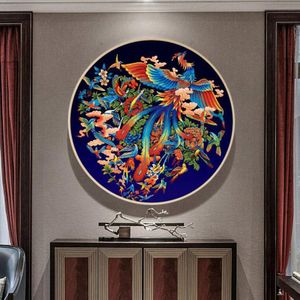 Handwerken Diy Ronde Kruissteek Chinese Honderd Vogels Phoenix Patroon Kruissteek 11CT Volledige Borduurwerk Home Decor