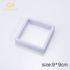 Top 2-Kleuren Eenvoudige Vierkante Plastic Transparante Verpakking Sieraden Doos Voor Ring Oorbel Ketting Sieraden Sets