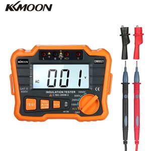 Kkmoon Lcd Isolatie Grond Weerstand Tester Dcv Acv Meter 1000V Grond Megger Megohmmeter Megohm Voltmeter Met Backlight