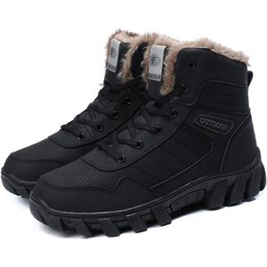 Winter Mannen Snowboots Outdoor Reizen Wandelschoenen Plus Fluwelen Warm Antislip Dikke Zolen Schoenen Hoge -Top Warme Snowboots