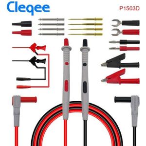 Cleqee Multimeter Probes Vervangbare Naalden Test Leidt Kits Probes Voor Digitale Multimeter Voelsprieten Voor Multimeter Draad Tips