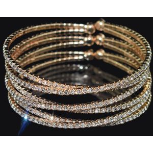 Luxe Crystal Bangles Goud Zilver Plated Rhinestone Cross Manchet Armbanden Voor Vrouwen Armbanden &amp; Bangles Bruiloft Bruids Sieraden