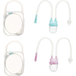 2Pcs Baby Nasale Zuig Snot Mond Zuig Katheter Kinderen Neusreiniger Neus Sucker Tool