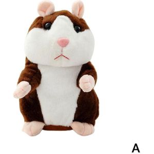 15Cm Talking Hamster Muis Huisdier Knuffel Leuke Soft Animal Doll Talking Spreken Imiteren Geluid Recorder Hamster Grappige Speelgoed kids