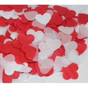 Vintage bruiloft rood wit Tissue papier hart Confetti Bloem Meisje gast gooien bloemblaadjes Biologisch Afbreekbaar party decoratie