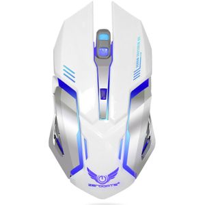 Kleurrijke Lichtgevende Muis Spel 2.4G Oplaadbare Draadloze Muis Met Ingebouwde 600mA