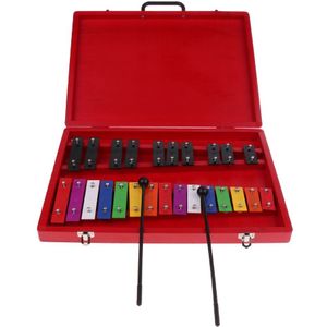 25 Tones Aluminium Xylofoon Met 2 Hamers Percussie Instrument Voor Kids Musical Ritme Speelgoed