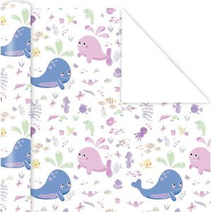 50X70Cm Cartoon Stijl Inpakpapier Roll Voor Bruiloft Kids Verjaardag Baby Shower Wrap Craft papier Decor