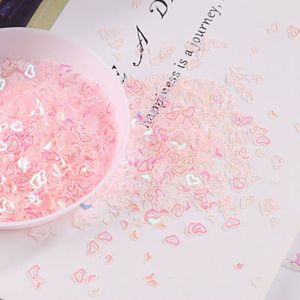 10 G/pak Verschillende Vorm Transparante Roze Kleur Nail Pailletten Voor Nail Art Art Decoraties Confetti Nagel Ster Pailletten