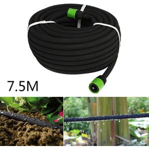 25/50FT 7.5 M/15 M Zwarte Poreuze Soaker Slang Expandable Magic Flexibele Watering Tubing Pijp Drip Sijpelen tuin Gazon Plant Irrigatie